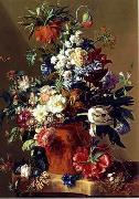 unknow artist Floral, beautiful classical still life of flowers.054 oil on canvas